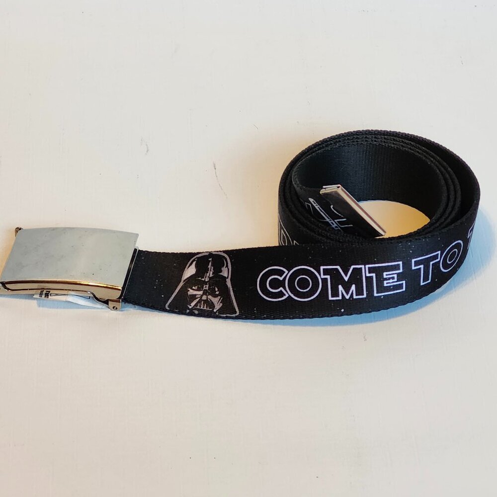BUCKLE DOWN STAR WARS BELT 'COME TO THE DARK SIDE' One Size Fits Most - Picture 2 of 7